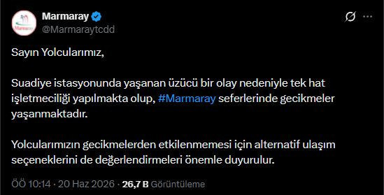 Marmaray’da bir intihar olayı daha: Son aylardaki artış endişe veriyor